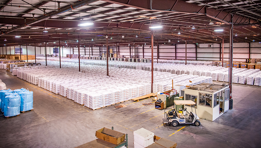 Huge Industrial Warehouse Interior